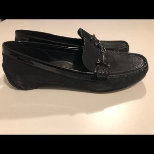 NWT Donald Pliner Filo black Flats/Leather Loafers